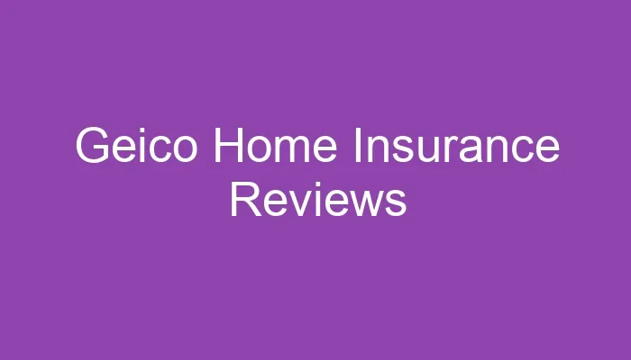 Geico Home Insurance Reviews